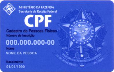 exemplo de
CPF