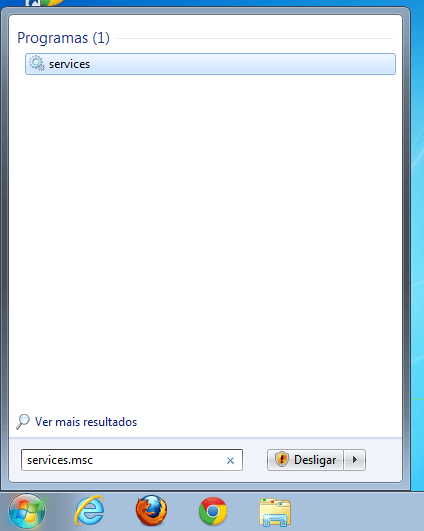 iniciar gerenciador de serviços no
windows